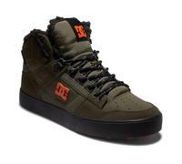 Winterboots DC SHOES "Pure High WNT", Herren, Gr. 12(46), grün (olive), Mischung aus Nubukleder und ballistischem Nylon Metall-Logo TPU Ösen Runde Schnürsenkel Shearling-Futter Mit Schaumstoff gepolst