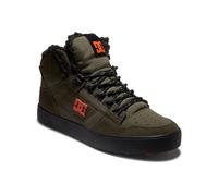 Winterboots DC SHOES "Pure High WNT", Herren, Gr. 9,5(42,5), grün (olive), Mischung aus Nubukleder und ballistischem Nylon Metall-Logo TPU Ösen Runde Schnürsenkel Shearling-Futter Mit Schaumstoff gepo