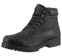 Winterboots DOCKERS BY GERLI, Herren, Gr. 42, schwarz, Leder, Schuhe Winterboots, Workerboots, Schnürstiefel mit Blockabsatz (71823113-42) schwarz