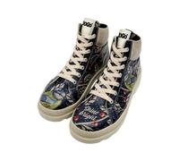 Winterboots DOGO "Adriana Boots Cat Person Damen Stiefeletten, Adriana Explore", Damen, Gr. 38, Normalschaft, beige (natur), Lederimitat, Schuhe Winterboots, Handgefertigt (98164103-38) natur