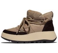 Winterboots FITFLOP "F-MODE", Damen, Gr. 38, braun (taupe), Leder, Polyester, kontrastfarbene Details, Schuhe Winterboots, Snowboots, Schlupfboots mit Plateau (78986153-38)