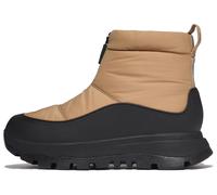Winterboots FITFLOP "NEO-D-HYKER", Damen, Gr. 39, beige (camelfarben), Polyester, Textil, Schuhe Winterboots, Snowboots, Schlupfboots mit Fleeece-Futter (41476511-39) camelfarben