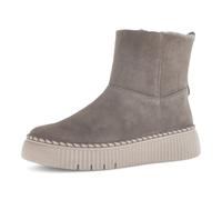 Winterboots GABOR, Damen, Gr. 40, taupe, Veloursleder, unifarben, Schuhe Winterboots, Plateau, Stiefelette mit praktischem Innenreißverschluss (27814514-40)