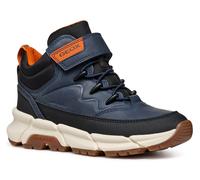 Winterboots GEOX "J FLEXYPER PLUS BOY ABX", Mädchen, Gr. 39, blau (navy, schwarz), Lederimitat, Textil, Schuhe Winterboots, Sneaker mit Geox Spezial Membrane, Größenschablone zum Download (38911829-39