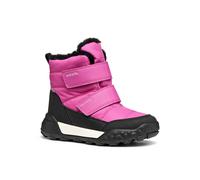 Winterboots GEOX "J TREKKYUP GIRL B AB", Mädchen, Gr. 37, schwarz (pink, schwarz), Synthetik, Textil, Schuhe Winterboots, Klettstiefel mit Warmfutter, Größenschablone zum Download (82217436-37) pink,