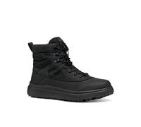 Winterboots GEOX "U GRANITO + GRIP B A", Herren, Gr. 44, wärmend, schwarz, Leder, Lederimitat, unifarben, Schuhe Winterboots, Snowboots, Schnürschuh mit Warmfutter, Größenschablone zum Download (86581
