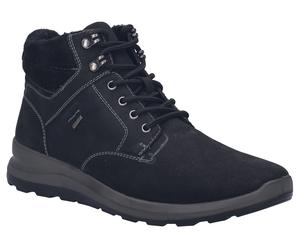 Winterboots JOSEF SEIBEL "Marley 53", Herren, Gr. 46, schwarz, Nubukleder, Veloursleder, Schuhe Winterboots, Schnürboots mit Warmfutter in Weite G (76758903-46) schwarz