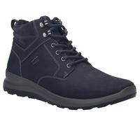 Winterboots JOSEF SEIBEL "Marley 53", Herren, Gr. 47, blau (dunkelblau), Nubukleder, Veloursleder, Schuhe Winterboots, Schnürboots mit Warmfutter in Weite G, Topseller (41462729-47) dunkelblau