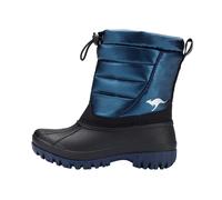 Winterboots KANGAROOS "K-BEN", Kinder, Gr. 35, blau (dk navy, metallic), Synthetik, Textil, Schuhe Winterboots, Snowboots, Winterboots, Winterschuhe, wasserabweisend (54515002-35) dk navy, metallic