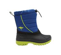 Winterboots KANGAROOS "K-BEN", Kinder, Gr. 36, blau (skydiver, limetta), Synthetik, Textil, Schuhe Winterboots, Snowboots, Winterboots, Winterschuhe, wasserabweisend (35389868-36) skydiver, limetta