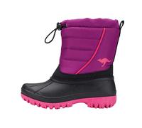 Winterboots KANGAROOS "K-Ben", Mädchen, Gr. 33, fuchsia, neon pink, Synthetik, Textil, Schuhe Winterboots, Wasserabweisend,Winterschuhe, Winterstiefel, Snowboots (95835468-33) fuchsia, neon pink