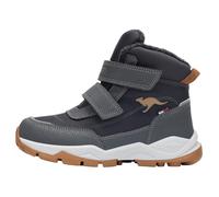 Winterboots KANGAROOS "K-FR BOREALIS V RTX", Jungen, Gr. 30, raven, rubber, Synthetik, Textil, Schuhe Winterboots, Snowboots, Winterboots, Winterschuhe, wasserdicht, wärmend (66837623-30)