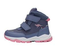 Winterboots KANGAROOS "K-FR BOREALIS V RTX", Jungen, Gr. 33, grisaille, dusty rose, Synthetik, Textil, Schuhe Winterboots, Snowboots, Winterboots, Winterschuhe, wasserdicht, wärmend (63072311-33) gris