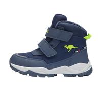 Winterboots KANGAROOS "K-FR BOREALIS V RTX", Jungen, Gr. 37, bunt (dk navy, lime), Synthetik, Textil, Schuhe Winterboots, Snowboots, Winterboots, Winterschuhe, wasserdicht, wärmend (93220934-37) dk na