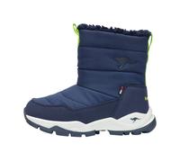 Winterboots KANGAROOS "K-FR FLOKI RTX", Jungen, Gr. 34, bunt (dk navy, lime), Synthetik, Textil, Schuhe Winterboots, Wasserdicht, Warmfutter,Winterschuhe, Winterstiefel, Snowboots (86597016-34) dk nav