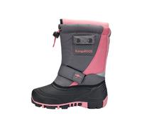 Winterboots KANGAROOS "Kanga-Bean II", Mädchen, Gr. 35, rosa (steel grau, dusty rose), Synthetik, Textil, Schuhe Winterboots, Wasserabweisend, Warmfutter,Winterschuhe, Winterstiefel, Snowboots (826807
