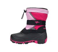 Winterboots KANGAROOS "KANGA-BEAN V", Jungen, Gr. 35, daisy pink, rose, Synthetik, Textil, Schuhe Winterboots, Snowboots, Winterboots, Winterschuhe, herausnehmbarer Innenschuh (75074352-35) daisy pink