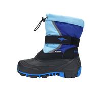 Winterboots KANGAROOS "KANGA-BEAN V", Jungen, Gr. 39, navy, blau sky, Synthetik, Textil, Schuhe Winterboots, Snowboots, Winterboots, Winterschuhe, herausnehmbarer Innenschuh (57606702-39) navy, blau s