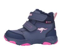 Winterboots KANGAROOS "KS-YOTTO MID V RTX", Jungen, Gr. 21, grisaille, daisy pink, Synthetik, Textil, Schuhe Winterboots, Snowboots, Winterboots, Winterschuhe, wasserdicht (28058767-21) grisaille, dai