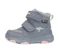 Winterboots KANGAROOS "KS-YOTTO MID V RTX", Mädchen, Gr. 26, grau (ultimate grau, frost pink), Synthetik, Textil, Schuhe Winterboots, Snowboots, Winterboots, Winterschuhe, wasserdicht (56411801-26) ul