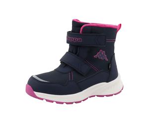 Winterboots KAPPA "Ruth", Mädchen, Gr. 33, blau (navy, pink), Synthetik, Schuhe Winterboots, Winterschuhe, Winterstiefel, Snowboots, gefüttert, wasserdicht (66915609-33) navy, pink