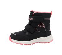 Winterboots KAPPA "Ruth", Mädchen, Gr. 33, schwarz (schwarz, rose), Synthetik, Schuhe Winterboots, Winterschuhe, Winterstiefel, Snowboots, gefüttert, wasserdicht (89918853-33) schwarz, rose