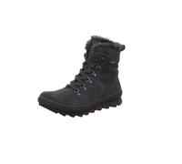 Winterboots LEGERO "NOVARA", Damen, Gr. 42, grau, Veloursleder, Schuhe Winterboots, Outdoorboots, Schnürboots mit Fellimitat am Schaftrand (79657026-42) grau