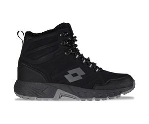 Winterboots LOTTO, Herren, Gr. 47, schwarz (schwarz, grau), Kunstfaser, Synthetik, mehrfarbig, Schuhe Winterboots, - mit wärmendem Innenfutter (11837808-47) schwarz, grau