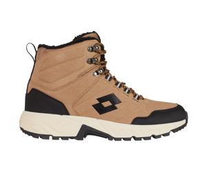 Winterboots LOTTO, Herren, Gr. 49, braun (braun, schwarz), Kunstfaser, Synthetik, mehrfarbig, Schuhe Winterboots, - mit wärmendem Innenfutter (72471139-49) braun, schwarz