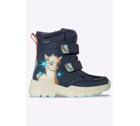 Winterboots LOTTO, Mädchen, Gr. 35, blau (navy, mint), Synthetik, Textil, Schuhe Winterboots, Winterschuhe, Winterstiefel, wasserdicht & mit Blinkfunktion (34821058-35) navy, mint