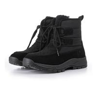 Winterboots LUHTA "HOHTAVA MS", Damen, Gr. 39, basic schwarz, Leder, Textil, Schuhe Winterboots, mit Gummi-Laufsohle, profiliertes Laufsohlenprofil, gefüttert (20377604-39) basic schwarz