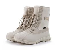 Winterboots LUHTA "TUTTU MS", Damen, Gr. 41, beige (natural weiß), Synthetik, Textil, Schuhe Winterboots, wasserdicht, gefüttert, mit Gummilaufsohle, mit Schnellverschluss (11064315-41) natural weiß