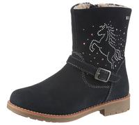 Winterboots LURCHI "Freya TEX, WMS mittel", Mädchen, Gr. 31, dunkelblau, Veloursleder, Schuhe Winterboots, Stiefel mit Glitzer-Pferd, Größenschablone zum Download (85090144-31)