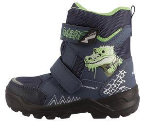 Winterboots LURCHI "Kepa SYMPATEX", Mädchen, Gr. 31, blau, Lederimitat, Textil, Schuhe Winterboots, Klettboots mit SYMPATEX, Größenschablone zum Download (47375010-31) blau