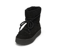 Winterboots MARC O'POLO "mit flauschigem Warmfutter", Damen, Gr. 40, schwarz (m990), Obermaterial: 100% Leder (Rind), unifarben, Schuhe Winterboots (40065813-40) m990