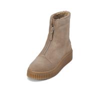 Winterboots MARC O'POLO "mit Reißverschluss vorne", Damen, Gr. 40, taupe, Obermaterial: 100% Leder (Rind), unifarben, Schuhe Winterboots (43514731-40) taupe