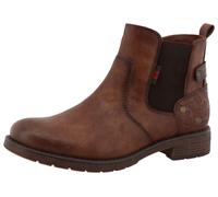 Winterboots MUSTANG SHOES "Elfi", Damen, Gr. 38, braun (cognac), Lederimitat, Textil, used, Schuhe Winterboots, Winterboots mit Stretcheinsatz (86205620-38) cognac