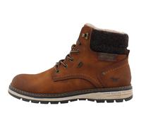 Winterboots MUSTANG SHOES, Herren, Gr. 41, Warmfutter, braun (cognacfarben), Textil, Velourslederimitat, Schuhe Winterboots, Schnürboots mit wasserabweisender TEX-Ausstattung (49955451-41) cognacfarbe