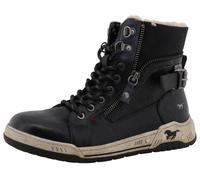 Winterboots MUSTANG SHOES "Ihana", Damen, Gr. 38, schwarz, Lederimitat, Textil, Schuhe Winterboots, High Top Sneaker, Winterboots mit Warmfutter und TEX (36180729-38) schwarz