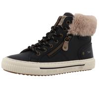 Mustang Damenschuhe Schnürstiefel Schwarz Freizeit