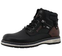 Winterboots MUSTANG SHOES "Mariko", Herren, Gr. 40, schwarz, Lederimitat, Textil, Basic, Schuhe Winterboots, Workerboots, Schnürboots mit TEX-Ausstattung (32186266-40) schwarz