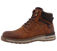 Winterboots MUSTANG SHOES "Maril", Herren, Gr. 50, braun (cognacfarben), Lederimitat, Textil, Schuhe Winterboots, Workerboots, Schnürboots mit TEX-Ausstattung (45604058-50) cognacfarben