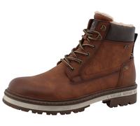 Winterboots MUSTANG SHOES "Merem", Herren, Gr. 48, braun (cognac), Lederimitat, Textil, Schuhe Winterboots, Schnürstiefel, Winterstiefel mit TEX-Ausstattung (88375614-48) cognac