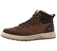 Winterboots MUSTANG SHOES "Puno", Herren, Gr. 41, braun (rostbraun), Lederimitat, Textil, Basic, Schuhe Winterboots, High Top Sneaker, Schnürboots mit Warmfutter (36304044-41) rostbraun