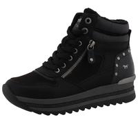 Winterboots MUSTANG SHOES "Urbana", Damen, Gr. 41, schwarz, Lederimitat, Textil, Schuhe Winterboots, Plateausneaker, Winterboots mit Warmfutter (60392543-41)