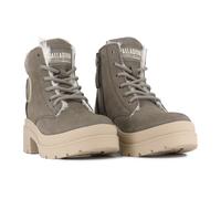 Winterboots PALLADIUM "PALLARISE NBK WL", Damen, Gr. 40, rocks, Leder, Schuhe Winterboots, Winterschuhe, Schnürboots, Winterstiefel, wasserabweisend & gefüttert (77047610-40) rocks