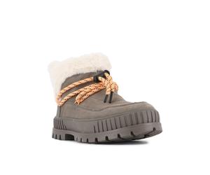 Winterboots PALLADIUM "PALLASHOCK LO HIVER", Damen, Gr. 41, braun (rocks), Leder, Schuhe Winterboots, Winterschuhe, Winterstiefel, Snowboots (70677308-41) rocks