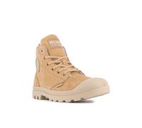 Winterboots PALLADIUM "PAMPA HI ZIP WL", Damen, Gr. 41,5, gelb (wheat), Leder, Schuhe Winterboots, Winterschuhe, Schnürboots, Winterstiefel, Snowboots, gefüttert (84442630-41,5) wheat