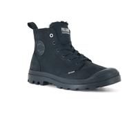 Winterboots PALLADIUM "PAMPA HI ZIP WL", Herren, Gr. 42, schwarz (schwarz, schwarz), Leder, Schuhe Winterboots, Winterschuhe, Schnürboots, Winterstiefel, Snowboots, gefüttert (84003649-42) schwarz, sc