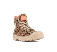 Winterboots PALLADIUM "PAMPA HI ZIP WL LEO", Damen, Gr. 37,5, dear braun, schwarz, Leder, Schuhe, Winterschuhe, Schnürboots, Winterstiefel, wasserabweisend & gefüttert (19605212-37,5) dear braun, schw